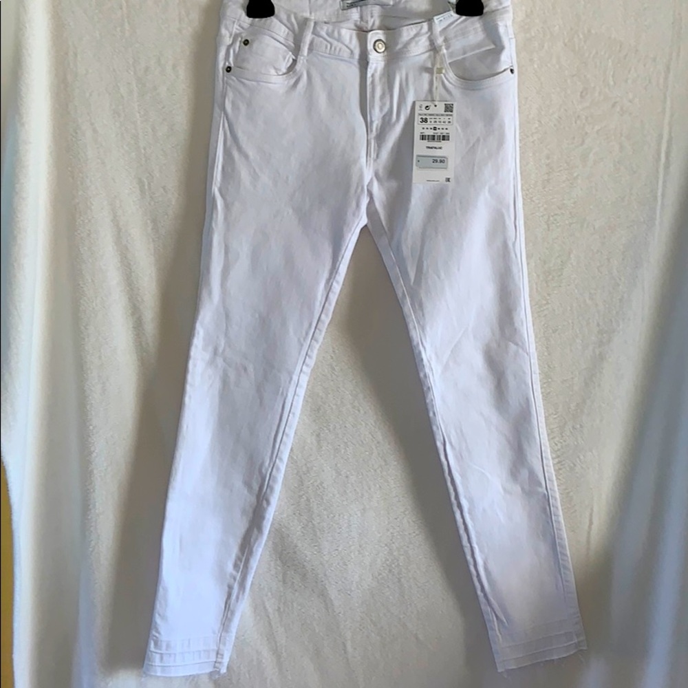 Zara white denim